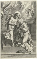 Christ et Sainte Catherine de Sienne