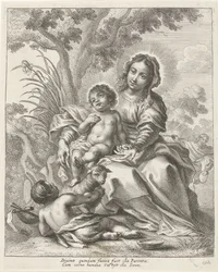 Sainte Famille avec Jean-Baptiste enfant