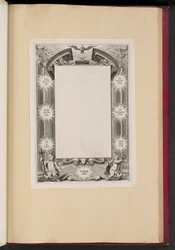 Illustration de Bordure avec Deux Putti "Scientia, Fortitvdo, Pietas, Timor-DNI, Sapientia, Intellectvs, Consilivm"