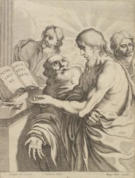 Le Christ présente les clés à Pierre