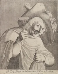 Homme avec un verre
