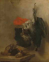 Nature morte avec perroquet et bécassines