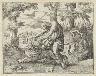Samson tue le lion (Histoire de Samson)