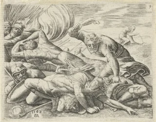 Samson bat les Philistins avec une mâchoire d