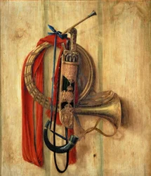 Équipement de chasse sur un mur