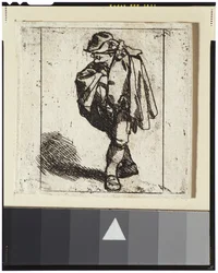 Homme avec une main dans son pourpoint
