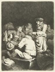 Aubergiste et compagnie dans une auberge