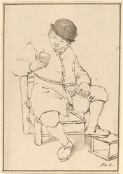Paysanne Assise avec une Cruche, c. 1763