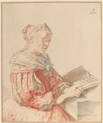 Jeune fille au clavier