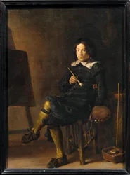Autoportrait au chevalet …