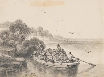 Un ferry lourdement chargé