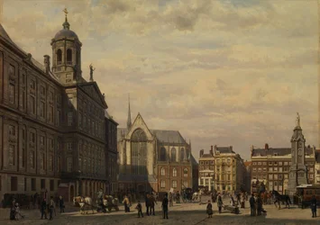 La place du Dam en été