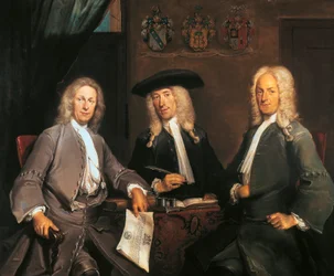 Les trois gouverneurs de la guilde des chirurgiens à Amsterdam