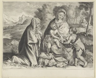 Paysage avec la Sainte Famille, Jean-Baptiste et Élisabeth
