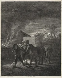 Une scène au clair de lune