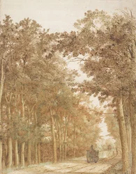 Sentier à travers une forêt, vers 1638-42