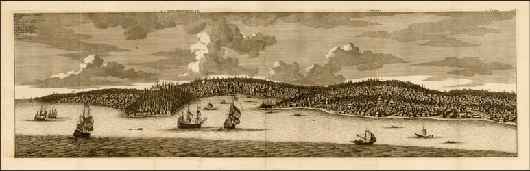 Vue de Constantinople en 1698 par Cornelis De Bruyn