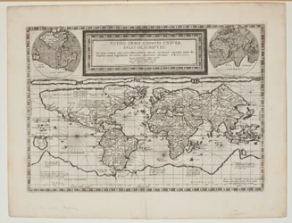 Totius Orbis Cogniti Universalis Descriptio, Anvers, 1593