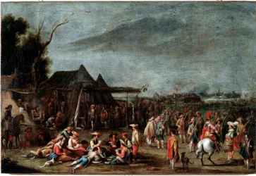 Bivouac de soldats