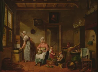 Intérieur de cuisine, 1820