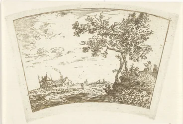 Paysage avec une ferme