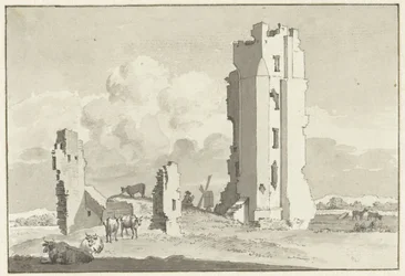 Ruine de la Maison à Clèves près de Haarlem
