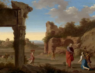 Le prophète Élie et la veuve de Sarepta, c. 1630