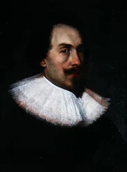 Gentleman inconnu avec un col blanc