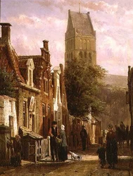 Scène de rue à Bolsward