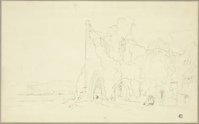 Paysage avec ruines gothiques