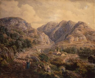 Passage de Pont Aber Glaslyn, Nord du Pays de Galles
