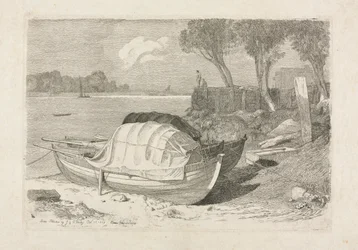 Deux bateaux de pêche échoués