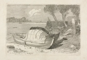 Deux bateaux de pêche échoués, 1809