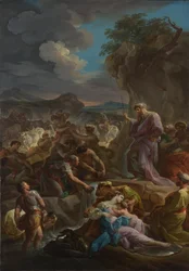 Moïse frappant le rocher, 1744