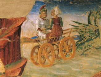 Enlèvement de Proserpine, détail (Triomphe de Cérès, scène du Mois d