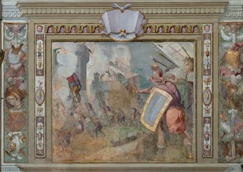 La prise de Jérusalem par Godefroy de Bouillon, vers 1589-94 (fresque)
