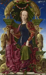 Une muse Calliope, 1455-1460