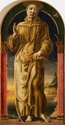 Saint Antoine, par Cosme Tura, peinture