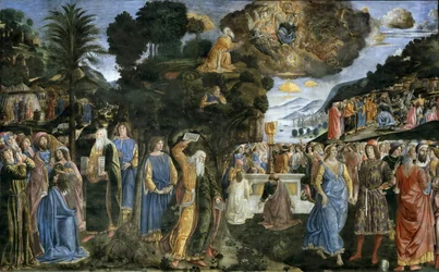 La descente du mont Sinaï, 1481-1482