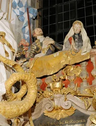 Monument du donateur pour le duc Odilo et sa duchesse Hiltrud dans l