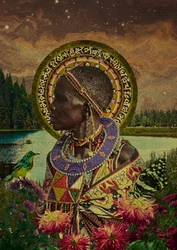 Femme africaine, esprit de la nature