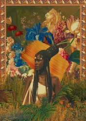 Femme aux tresses : Rêve floral