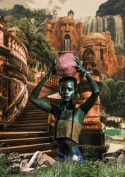 La femme du temple mystique