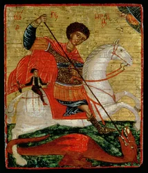 Icône de Saint Georges et le Dragon