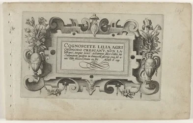 Page de titre et onze gravures de fleurs, plantes et fruits