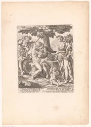 Homme en compagnie de Vénus, Cérès et Bacchus