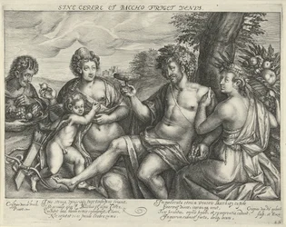 Bacchus, Vénus et Cérès dans un paysage