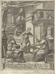 Christ dans la maison de Marthe et Marie