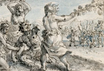 Ménades battant Penthée, début du 17ème siècle