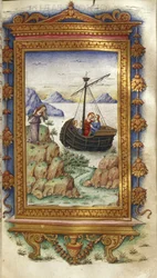 Œnone affligée à la vue de Pâris avec Hélène, illustration pour les «Héroïdes» d
